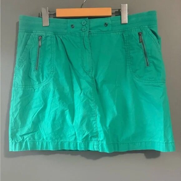 Reitmans size 13 Women's Green Skort, tennis, summer pockets, 100% cotton - Picture 1 of 7